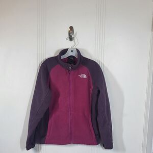 North Face Women's Pink & Purple Fleece Jacket